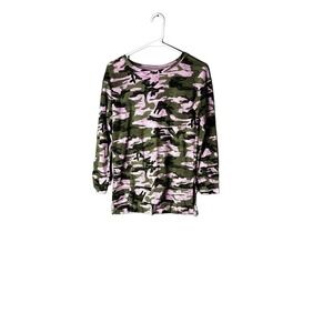 Justice PINK camo long sleeve shirt Size 10